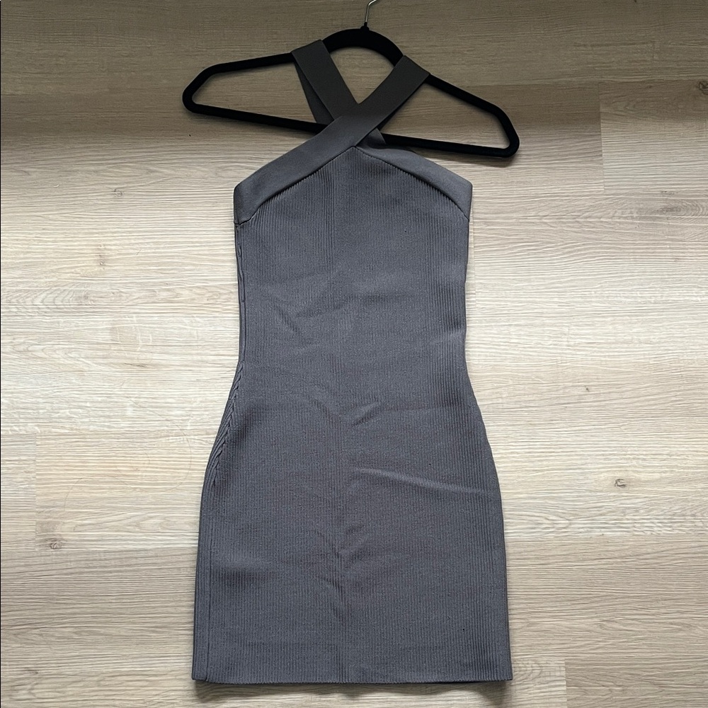 BABATON CRISS CROSS DRESS - GRAY